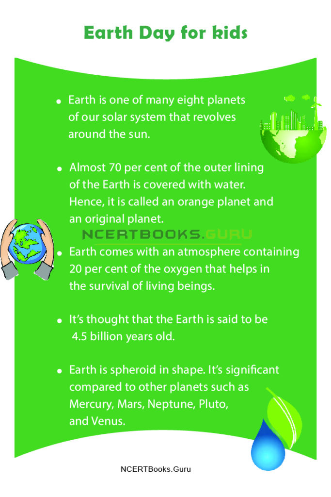 10 lines on earth day 1
